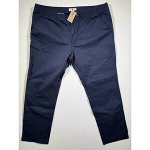 Amazon Aware Casual Men's Elasticated Waist Chino Pant Size XL /‎ 28 Navy Blue